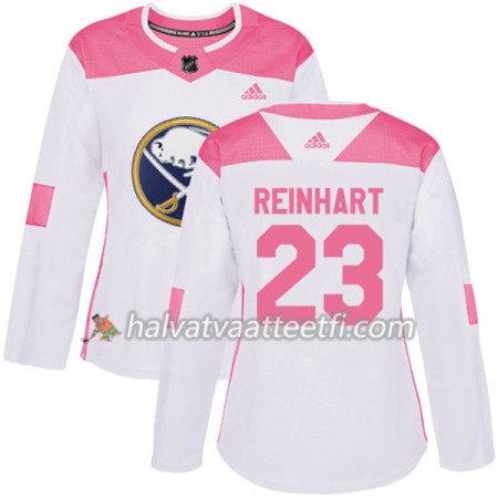 Naisten NHL Buffalo Sabres Pelipaita Sam Reinhart 23 Adidas 2017-2018 Valkoinen Vaaleanpunainen Fashion Authentic